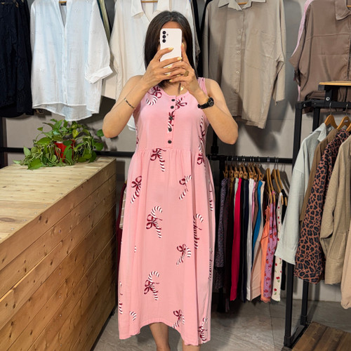 پیراهن زنانه H&M استین حلقه ای
